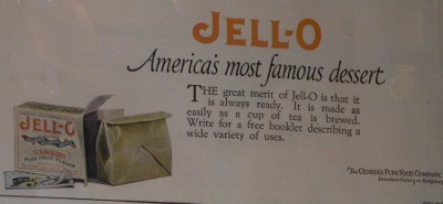 [The advert says JELL-O America's most famous dessert.]