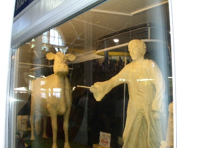 [Butter sculptures at Iowa State Fair.]
